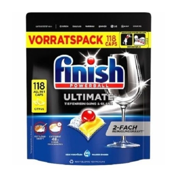 Finish 118szt Ultimate Lemon tabletki do zmywarki HURTOWNIA paleta 216 sztuk